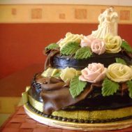 Happy Wedding Cake 2 Tier 