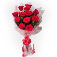 12 Imported Red Roses