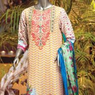  	3 Piece Lawn Suit (Unstitched) By Junaid Jamshed