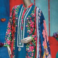 3 Piece Lawn Suit (Unstitched) By Junaid Jamshed