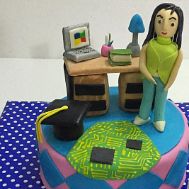 Software Engineer Girl Cake (5 lbs)