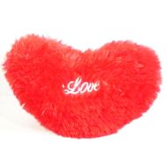 Furry Heart Cushion 18 Inches