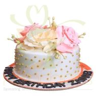 Pink White Rose Cake 5lbs By Sachas