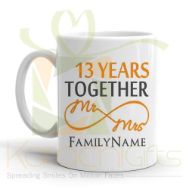 13th Happy Anniversary Mug