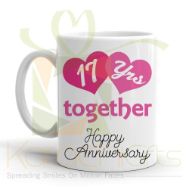 17th Happy Anniversary Mug