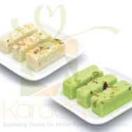 Green And White Barfi