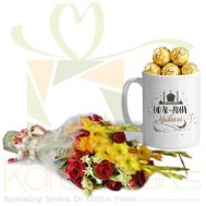 Choco Eid Mug With Flowers