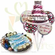Birthday Balloons With Chocolates