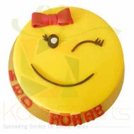 Winking Smiely Cake 5lbs-Blue Ribbon