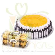 Ferrero With Mango Cake