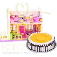 Doll House With Mango Cake