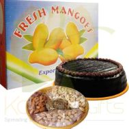 Mangoes With Cake N Dry Fruit