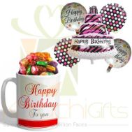 Birthday Choco Mug With Balloon