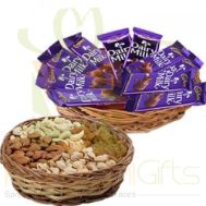Choco And Dry Fruit Basket
