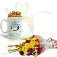 Winter Mug With Bouquet