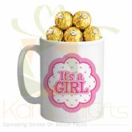 Its A Girl Choc Mug