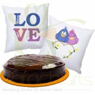 Cushion Pair With Cake