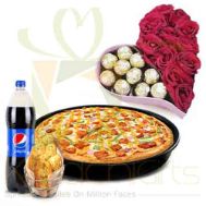 Roses Chocolates And Pizza