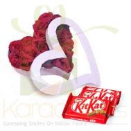 Rose Heart With KitKat