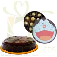Doremon Chocolate Box With Cake