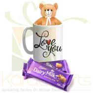 Teddy Mug With Chocolates