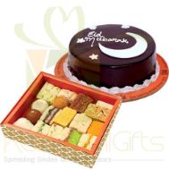 Mithai With Eid Cake