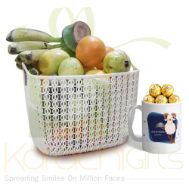 Chocolate Eid Mug With Fruits