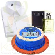 White Shirt With Eternity For Dad