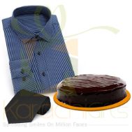 Shirt And Tie With Cake