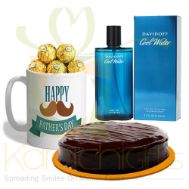 Perfume With Choco Mug And Cake For Abbu