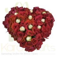 Ferrero Rose Heart Basket 