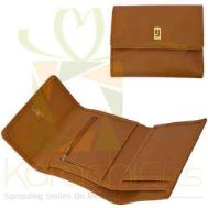 Vibrant Wallet Tan Gold