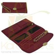 Maroon Wristlet Wallet