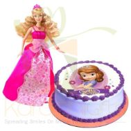 Barbie With Sofia Cake