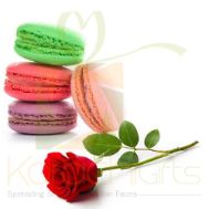 Macaron With Single Rose