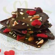 Marzipan Dark Chocolate Bark Lals