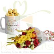 Choc Mug With Bouquet For Mom