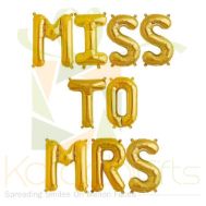 Miss To Mrs Balloon