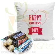 Mom Cushion With Chocs Basket