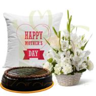 Cake And Cushion With Glads For Mom