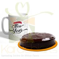 Cake With Happy New Year Mug