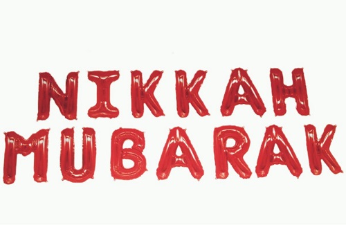 Nikkah Mubarak Balloon Set