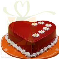 Red Heart Cake By Sachas