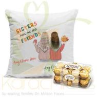 Sister Cushion With Ferrero Rocher