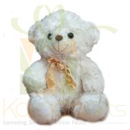 White Furry Bear 18 Inches