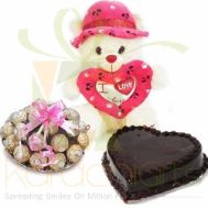 Love Bear Choc Tray And Cake