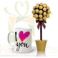 Love Mug With Choc Tree