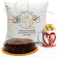 Love You (Cake, Choco Mug And Cushion)
