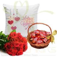 Roses Kit Kat And Valentine Cushion