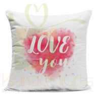 Pink Heart Love Cushion